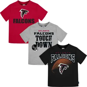 3-Pack Baby & Toddler Boys Falcons Short Sleeve Shirts