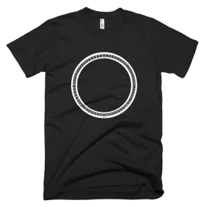 64 symbols b&w round Tee