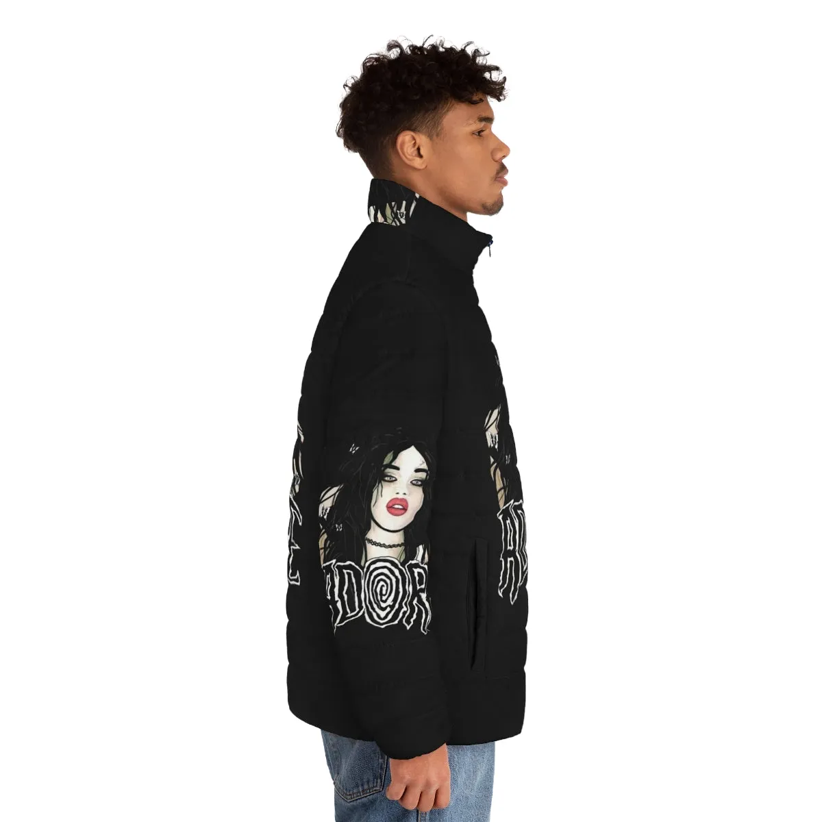 Adore Delano Puffer Jacket - Drag Queen Inspired Goth Punk Style