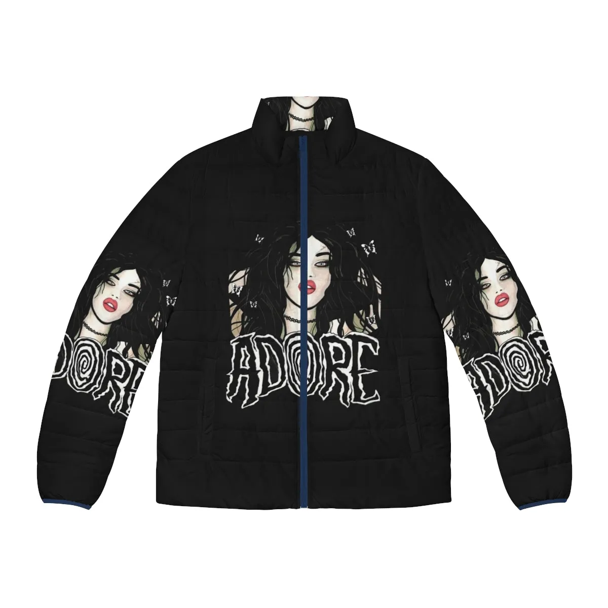 Adore Delano Puffer Jacket - Drag Queen Inspired Goth Punk Style