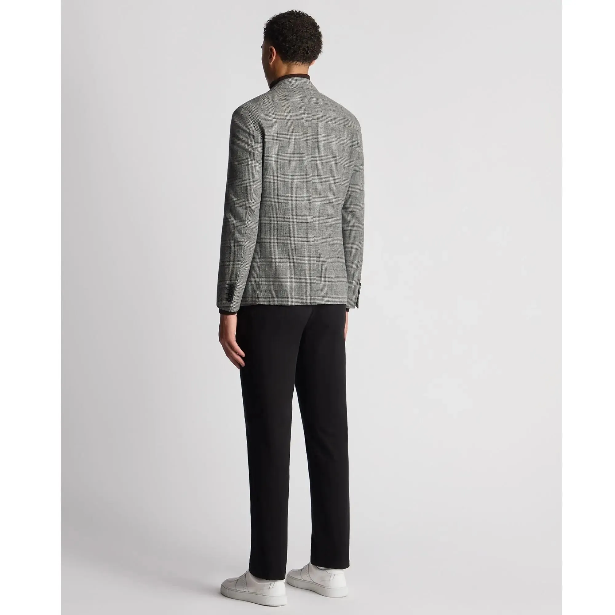 Angelo Grey Prince of Wales Check Blazer