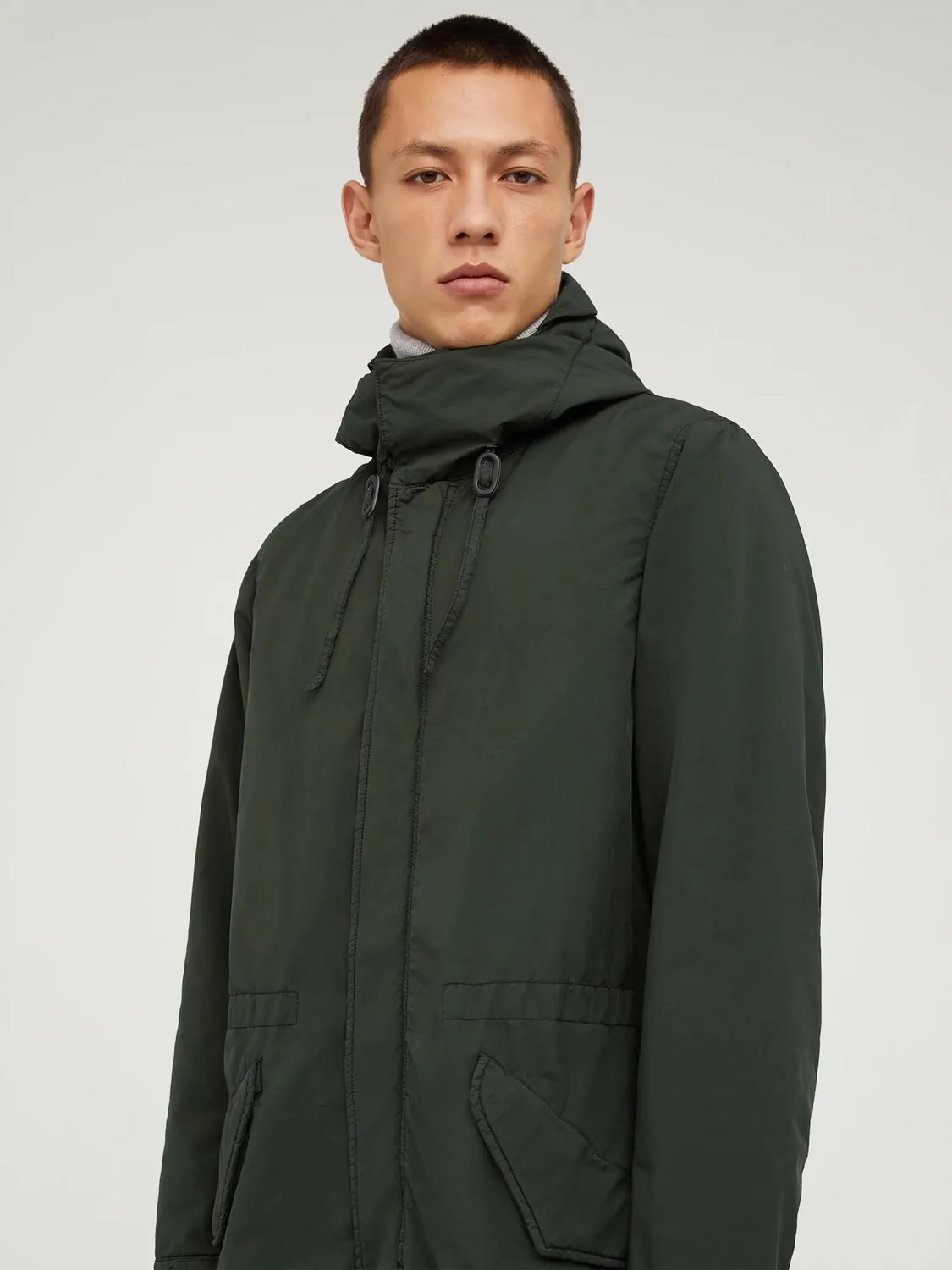 Aspesi Hooded Parka Military Khaki