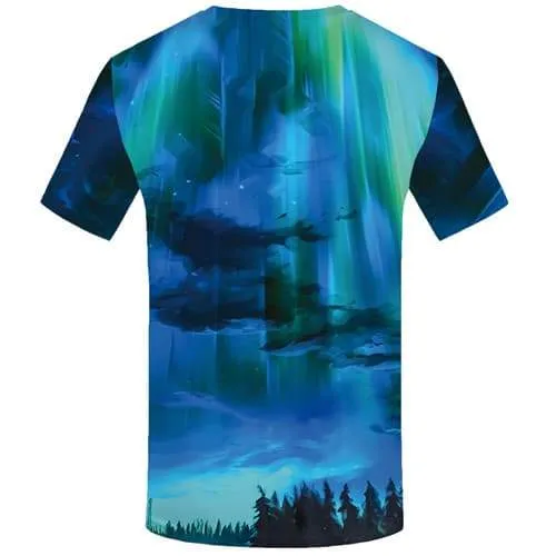 Aurora T-shirt Men Cartoon T-shirts Graphic Graffiti T shirts Funny Art T-shirts 3d Harajuku Shirt Print Short Sleeve summer