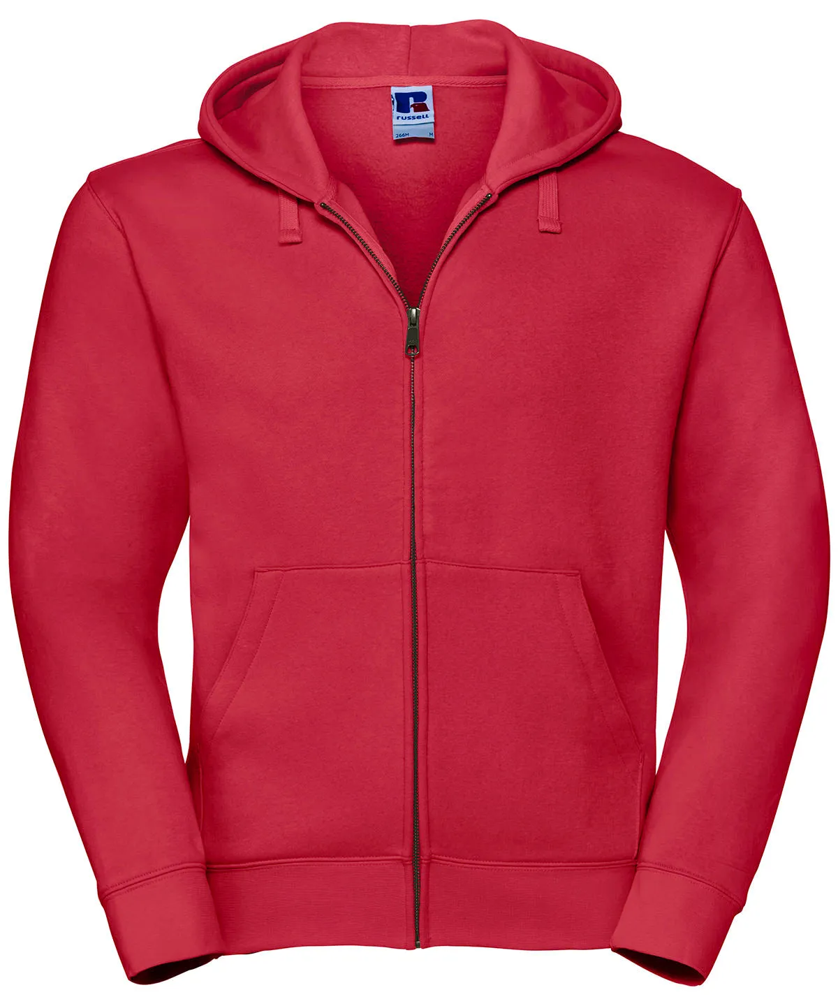 Authentic zipped hooded sweat | Classic Red