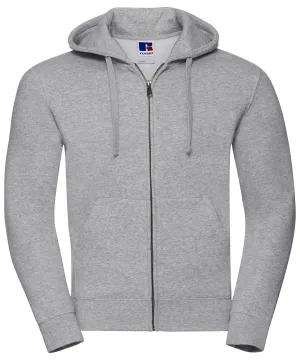 Authentic zipped hooded sweat | Light Oxford