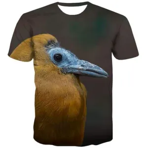 Bird T shirts Men Animal T-shirts 3d Street Tshirt Anime Leisure Tshirt Printed