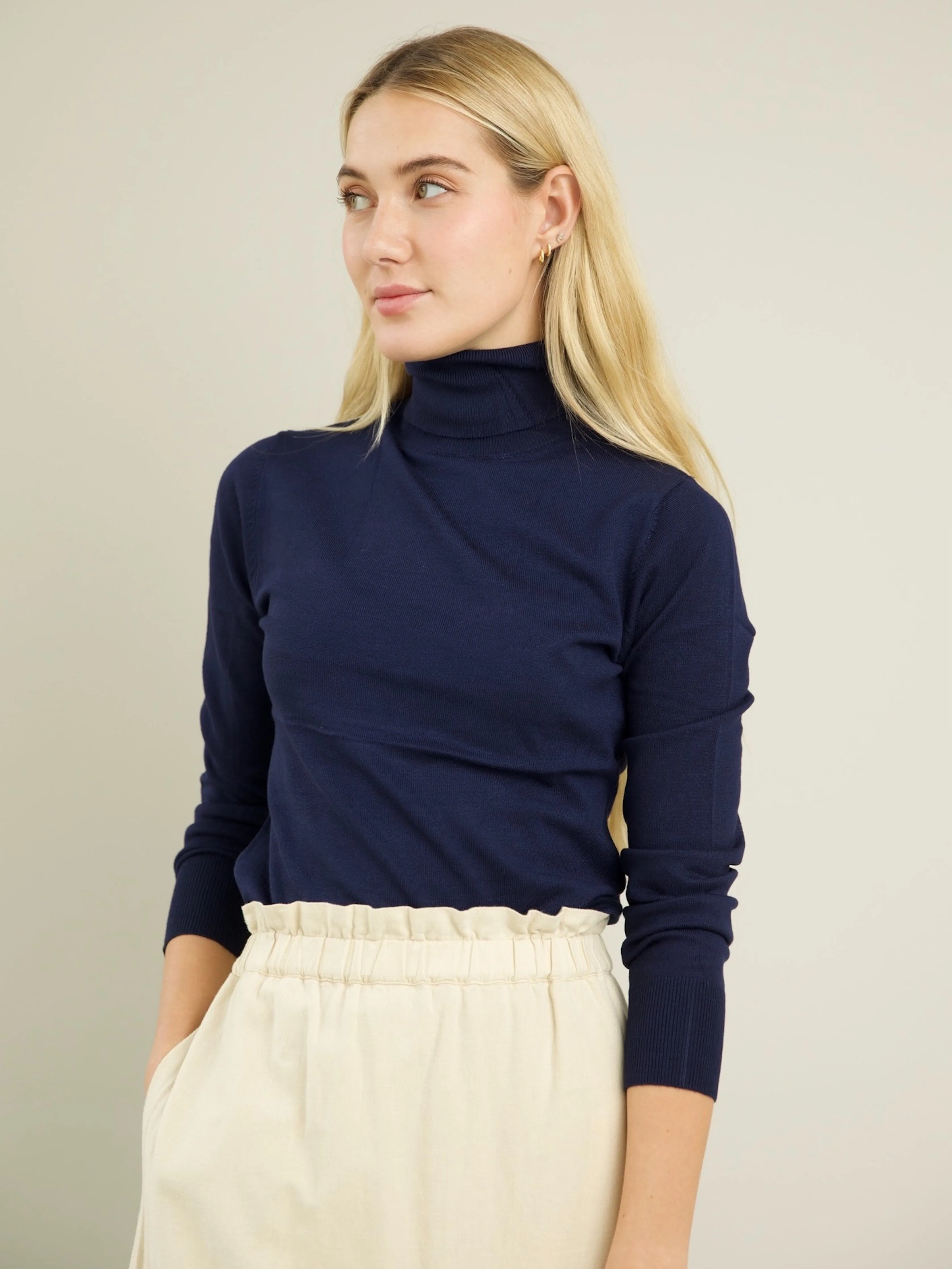 Blythe Turtleneck - Navy