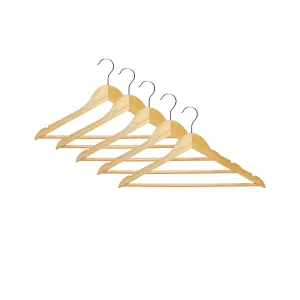 Cascade 5piece Nordic Wooden Hanger 45 x 1.2 x 23cm