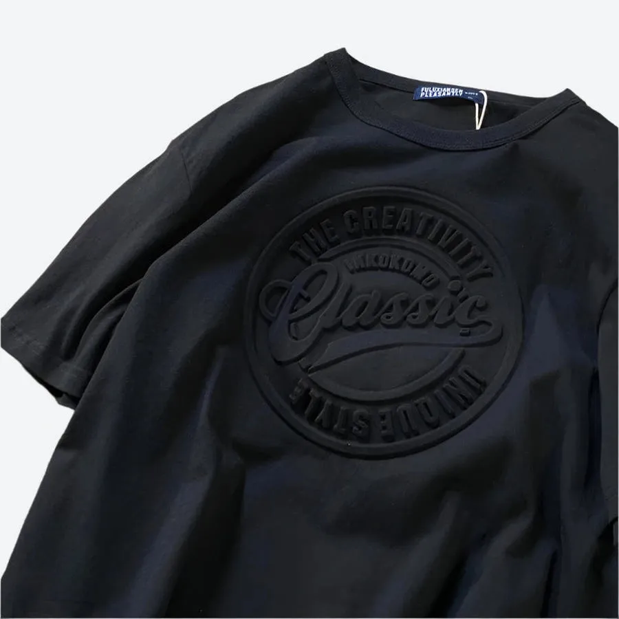 Classic Embossed Logo Graphic T-Shirts