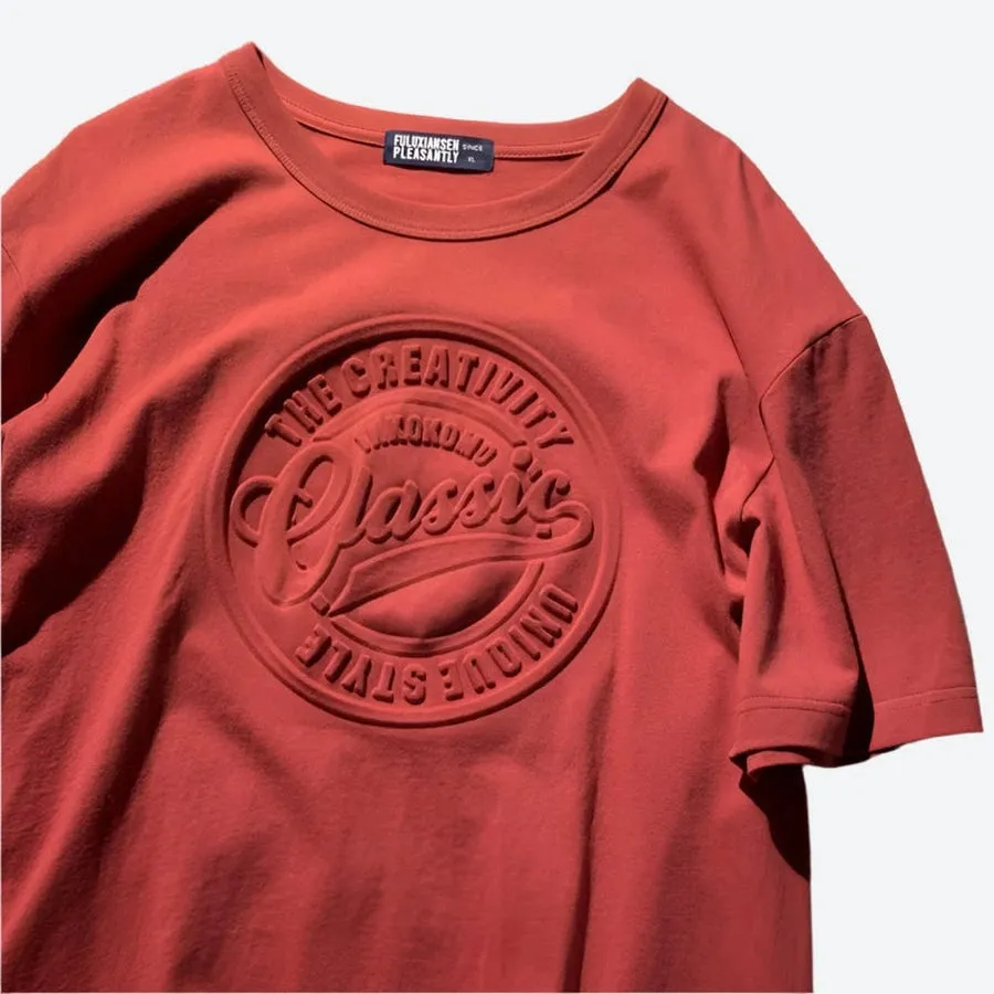 Classic Embossed Logo Graphic T-Shirts