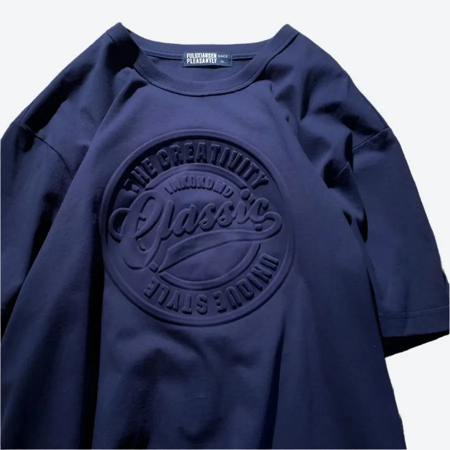 Classic Embossed Logo Graphic T-Shirts