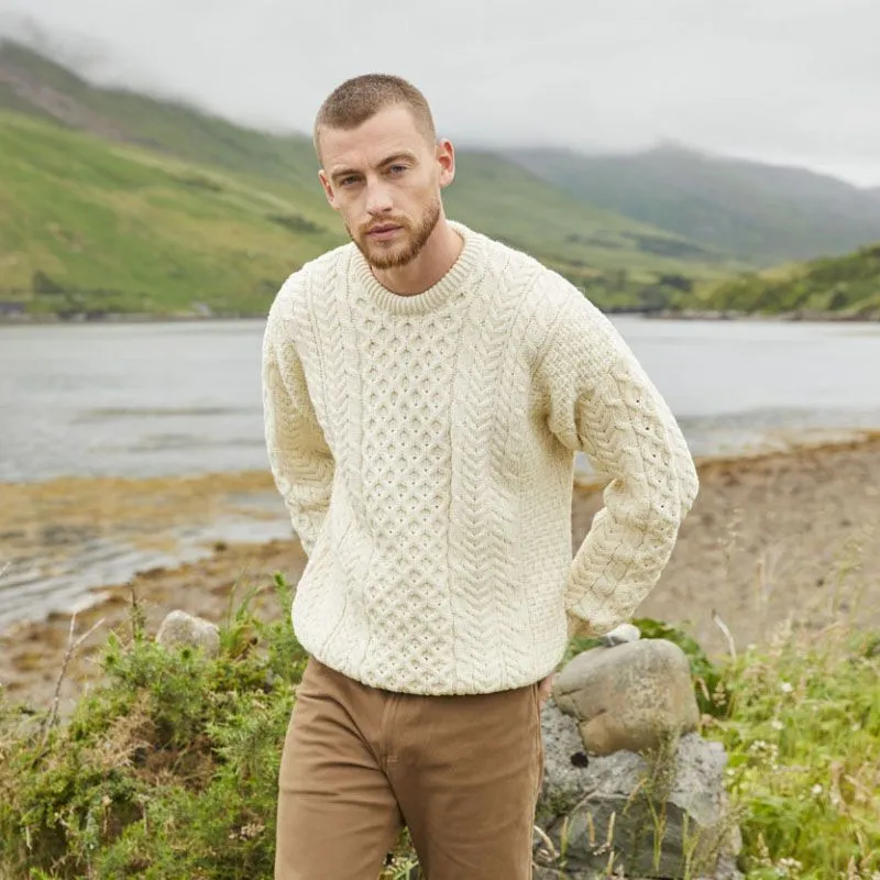 Cream Men's Aran Sweater