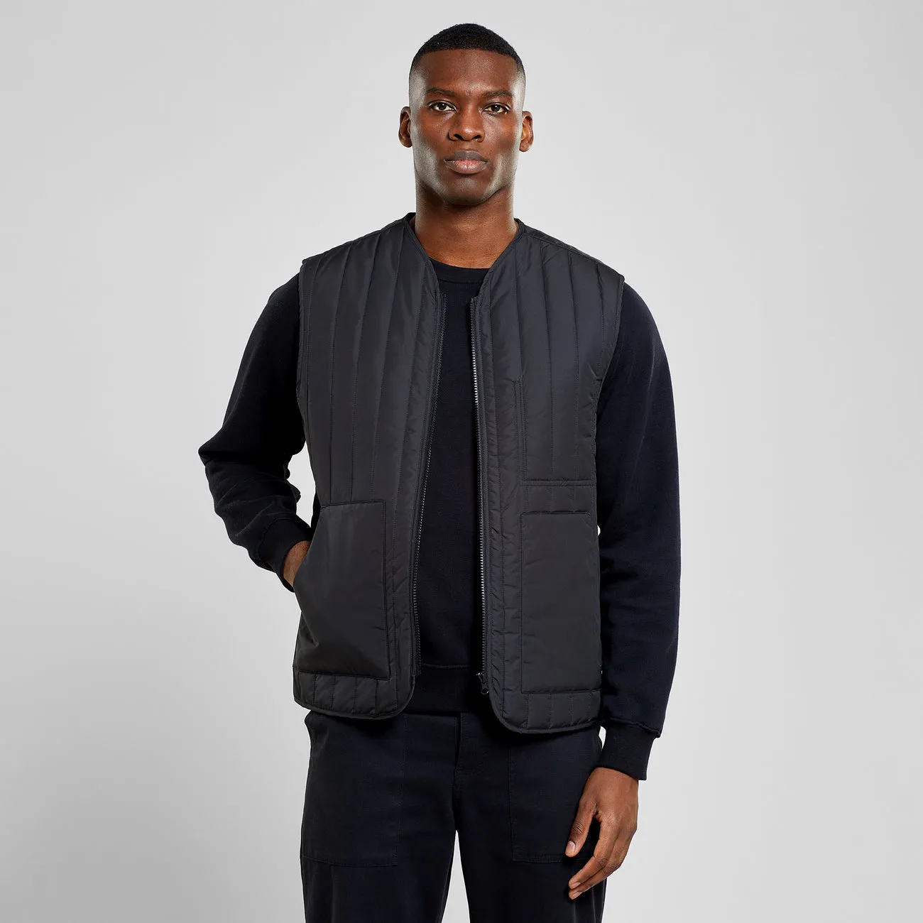 Dedicated Avesta Quilted Vest - Black