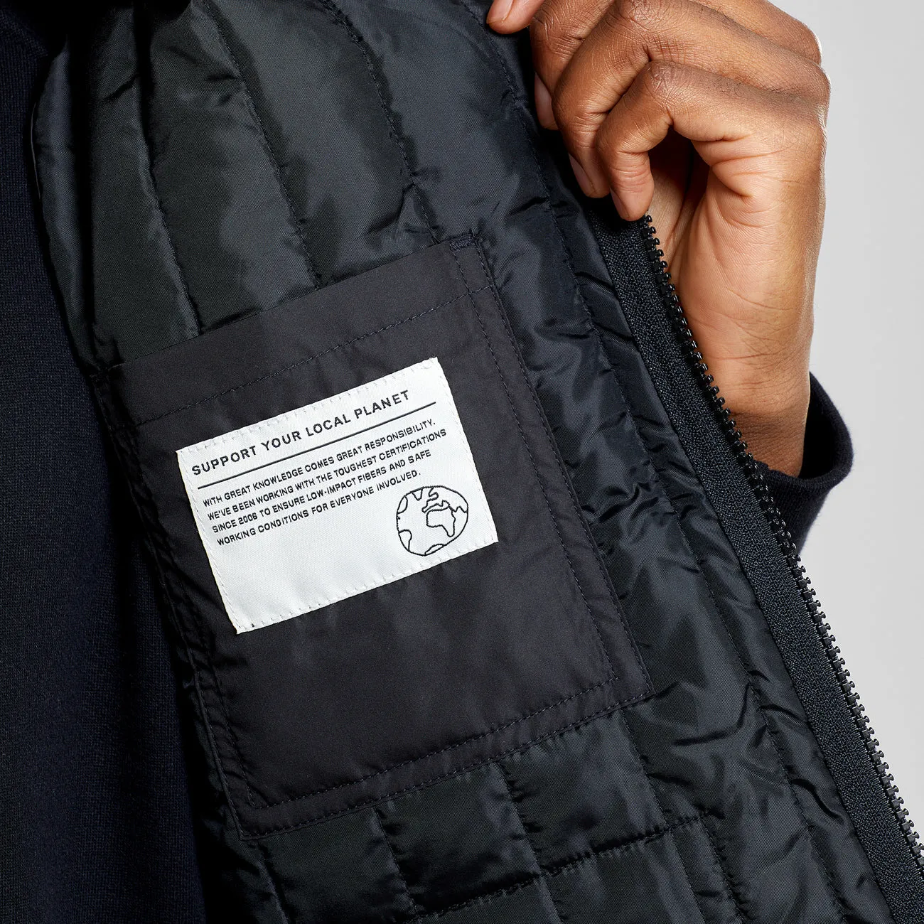 Dedicated Avesta Quilted Vest - Black