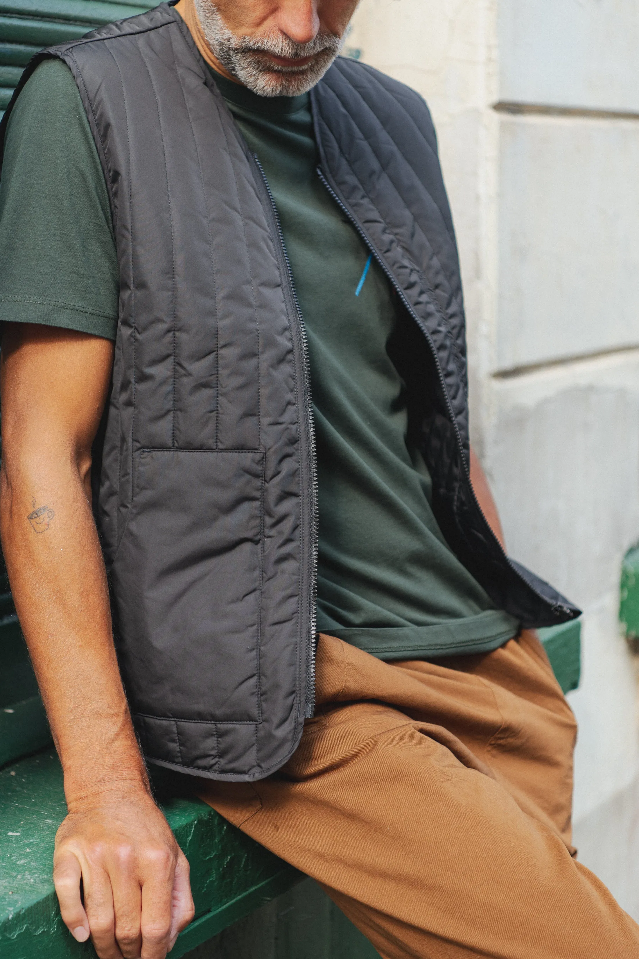 Dedicated Avesta Quilted Vest - Black