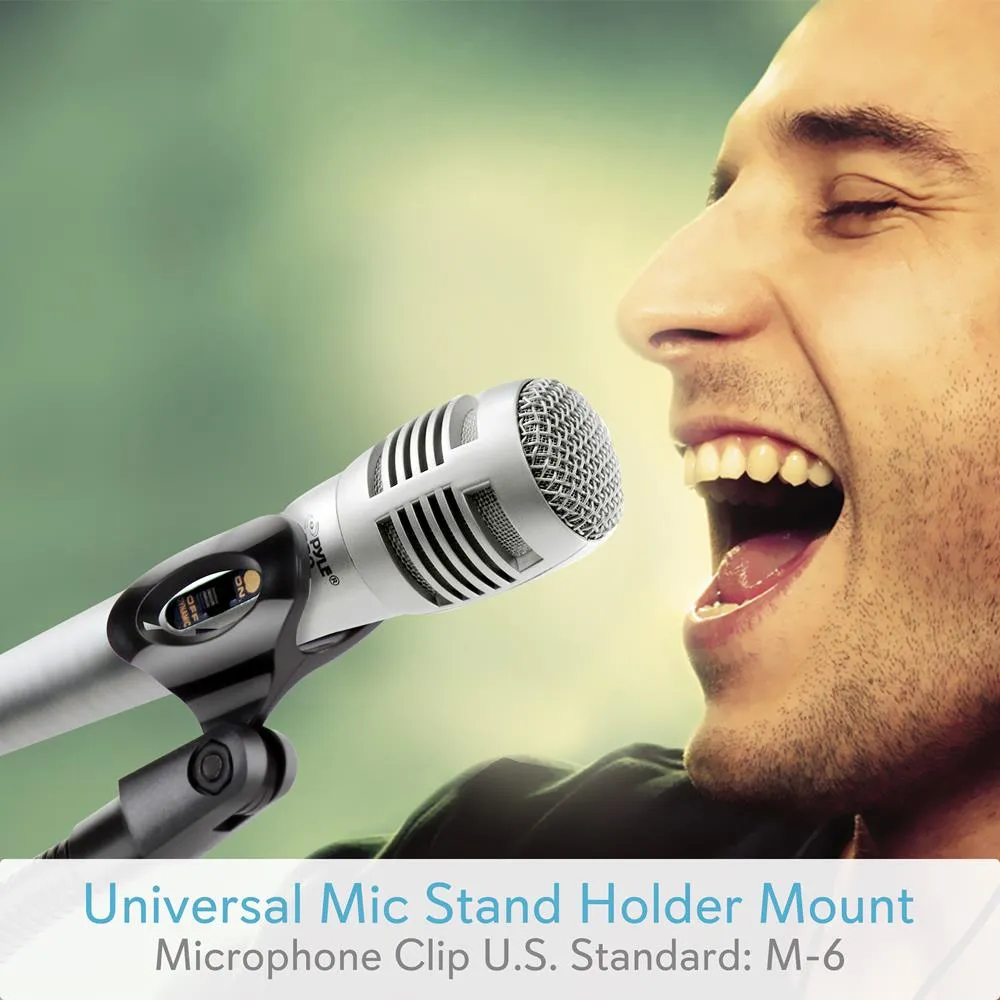 Desktop Microphone Stand - Compact Table Mic Holder Mount With Flexible Gooseneck