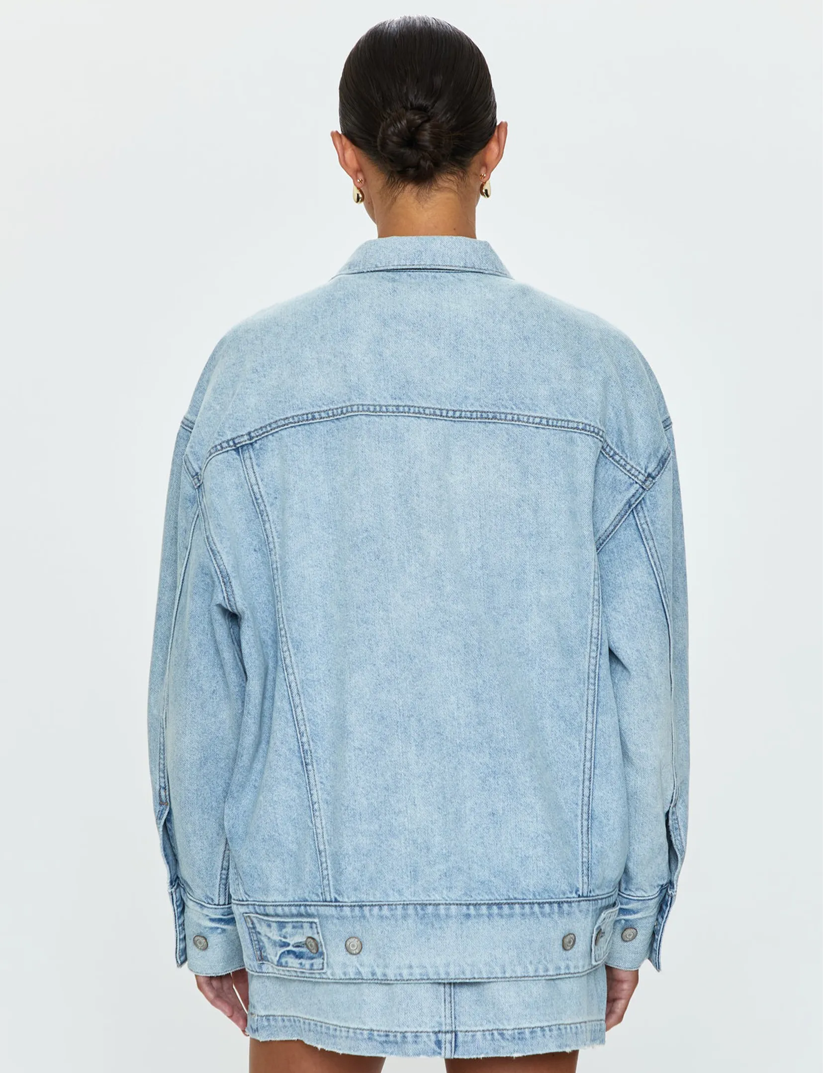 Dries Boyfriend Denim Trucker Jacket, Nimes