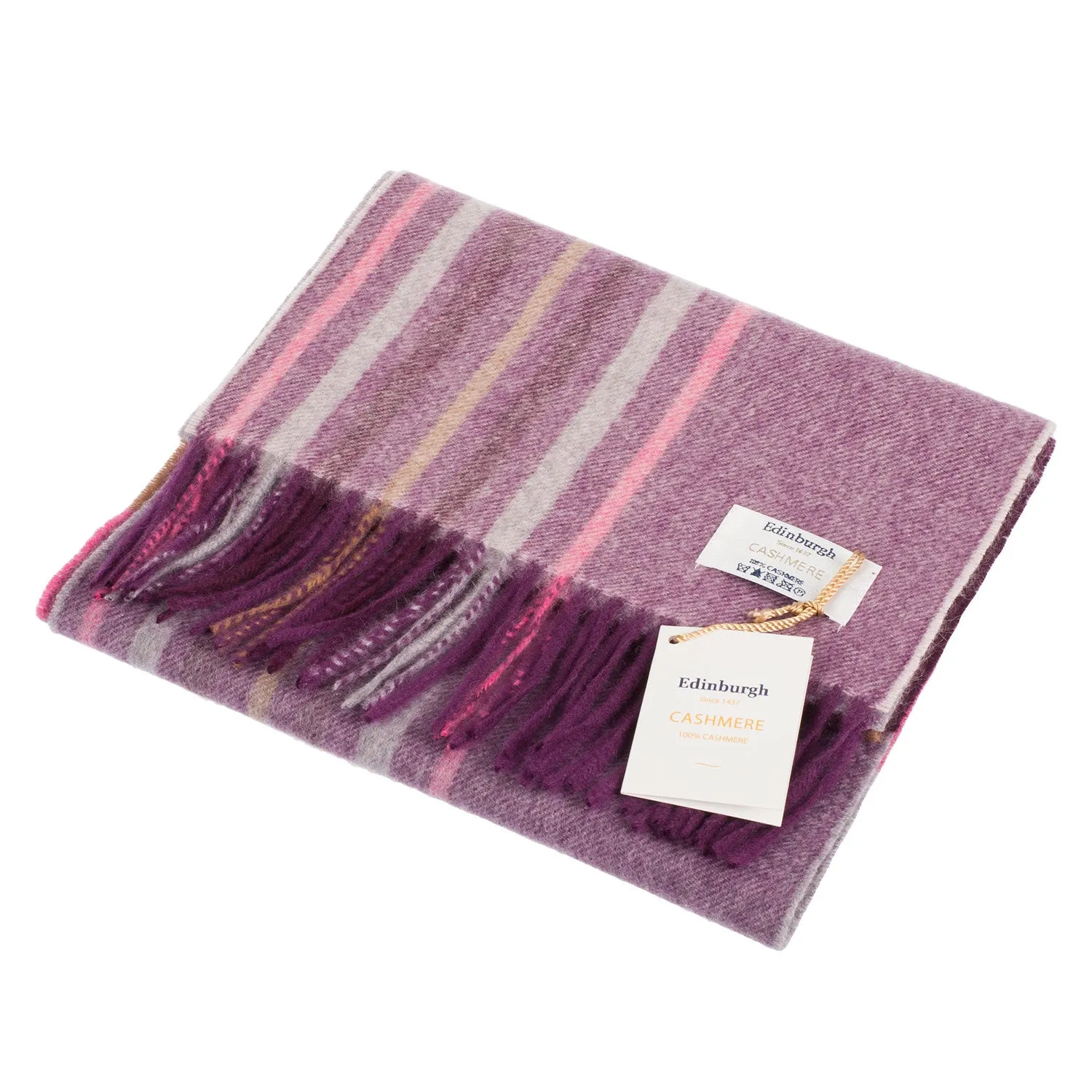 Edinburgh 100% Lambswool Scarf  Barcode Check - Wineberry