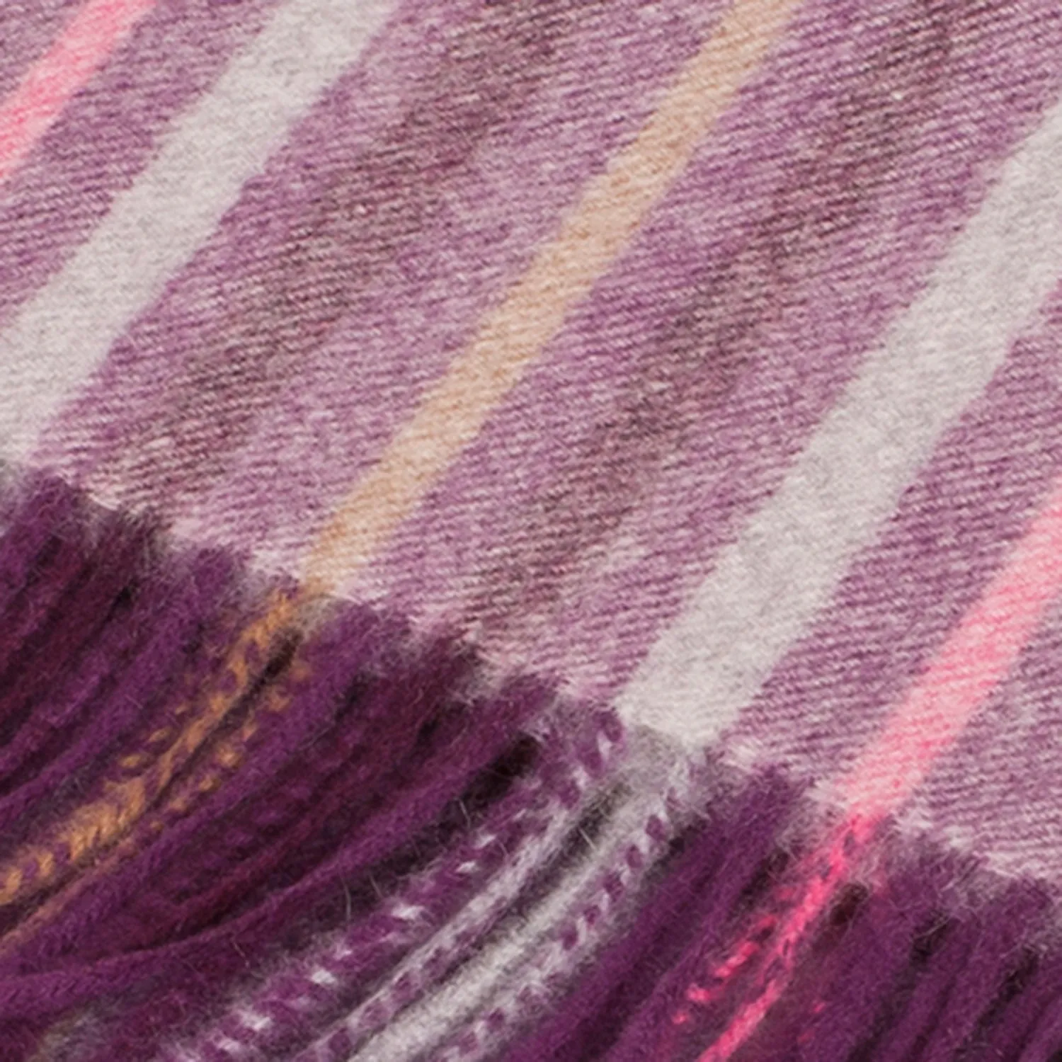 Edinburgh 100% Lambswool Scarf  Barcode Check - Wineberry