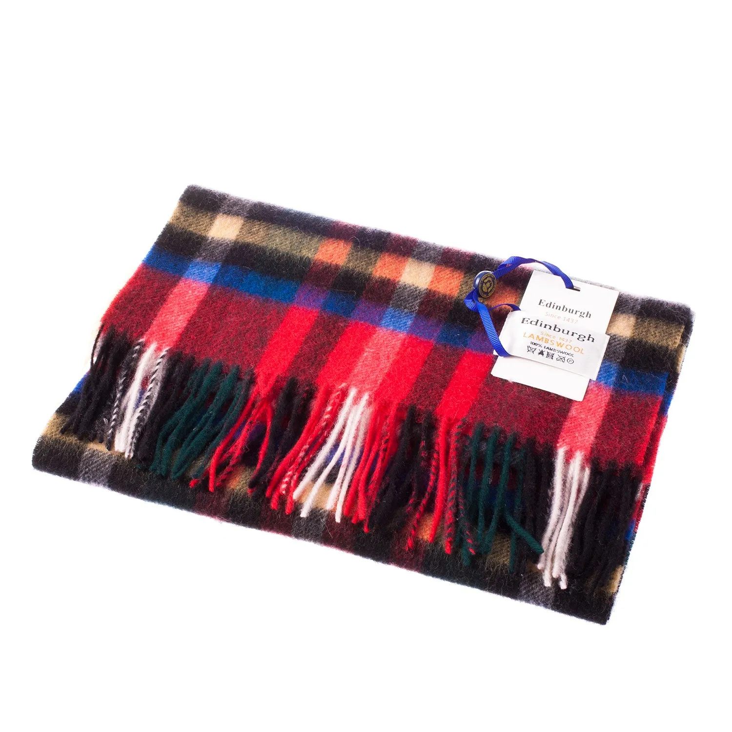 Edinburgh 100% Lambswool Scarf  Exploded Stewart Royal