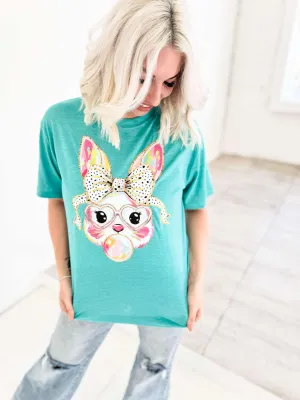 Explore More Collection - Bubble Gum Bunny Graphic Tee