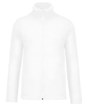 Falco full zip microfleece jacket | White