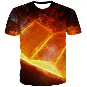 Flame T shirts Men Book T-shirts Graphic Harajuku Tshirts Novelty Street Shirt Print