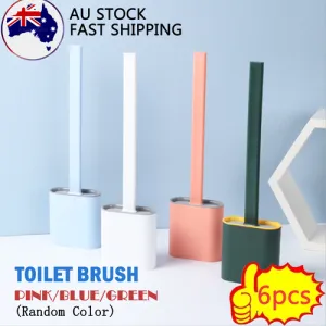 Flexible Silicone Bristle Toilet Brush with Ventilated Base