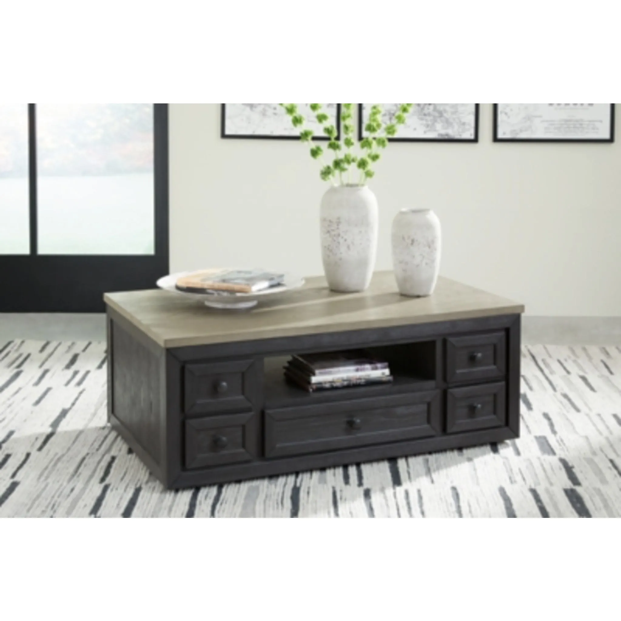 Foyland Coffee Table with Lift Top