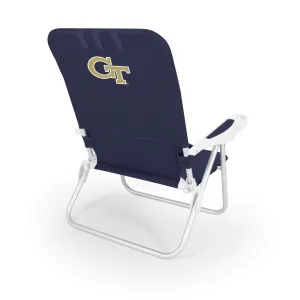 Georgia Tech Yellow Jackets - Monaco Reclining Beach Backpack Chair