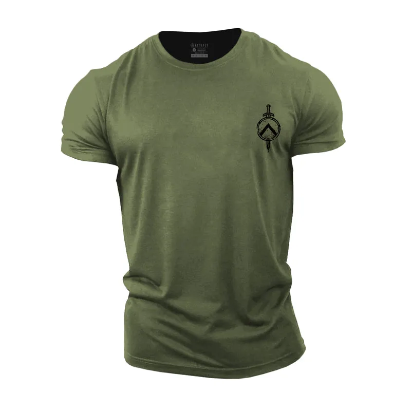 Helmet of Spartan Cotton T-Shirt