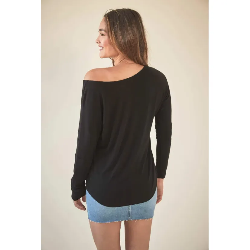 Isla Open Neck Sweatshirt