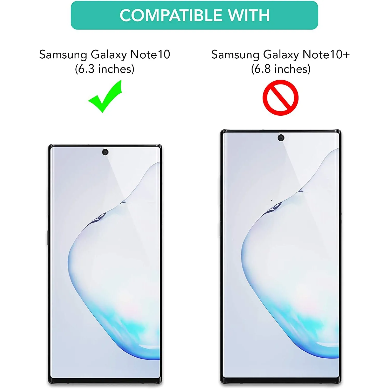 ISOUL 3 Pack Flexible Screen Protector for Samsung Galaxy Note 10 6.3"