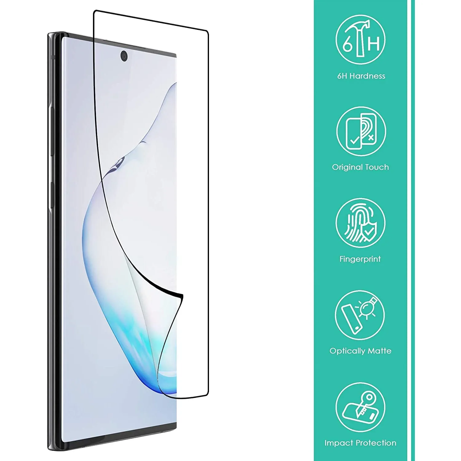 ISOUL 3 Pack Flexible Screen Protector for Samsung Galaxy Note 10 6.3"