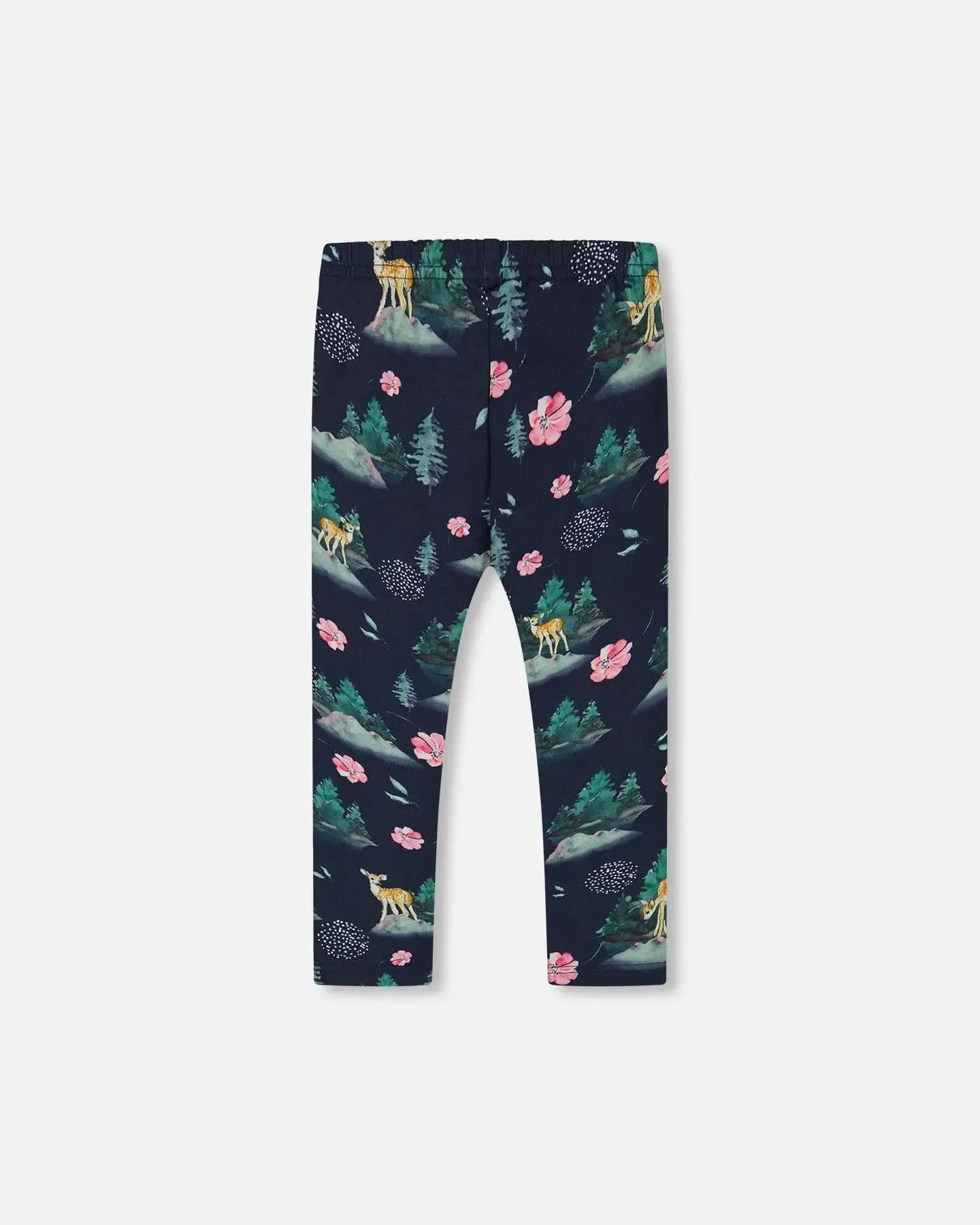 Jersey Leggings Navy Printed Bambi