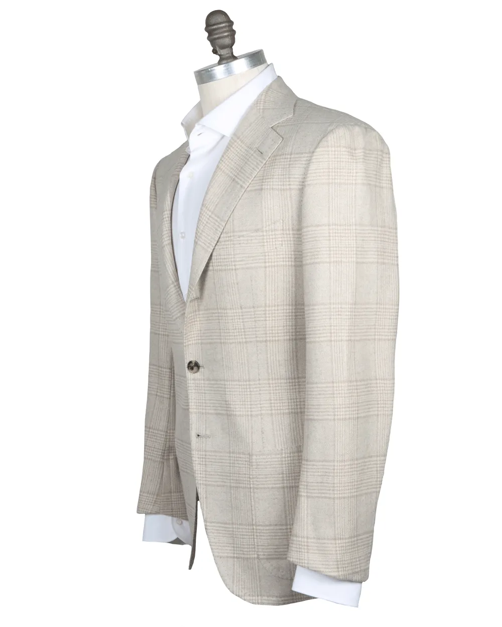 Light Brown and Cream Plaid Sportcoat