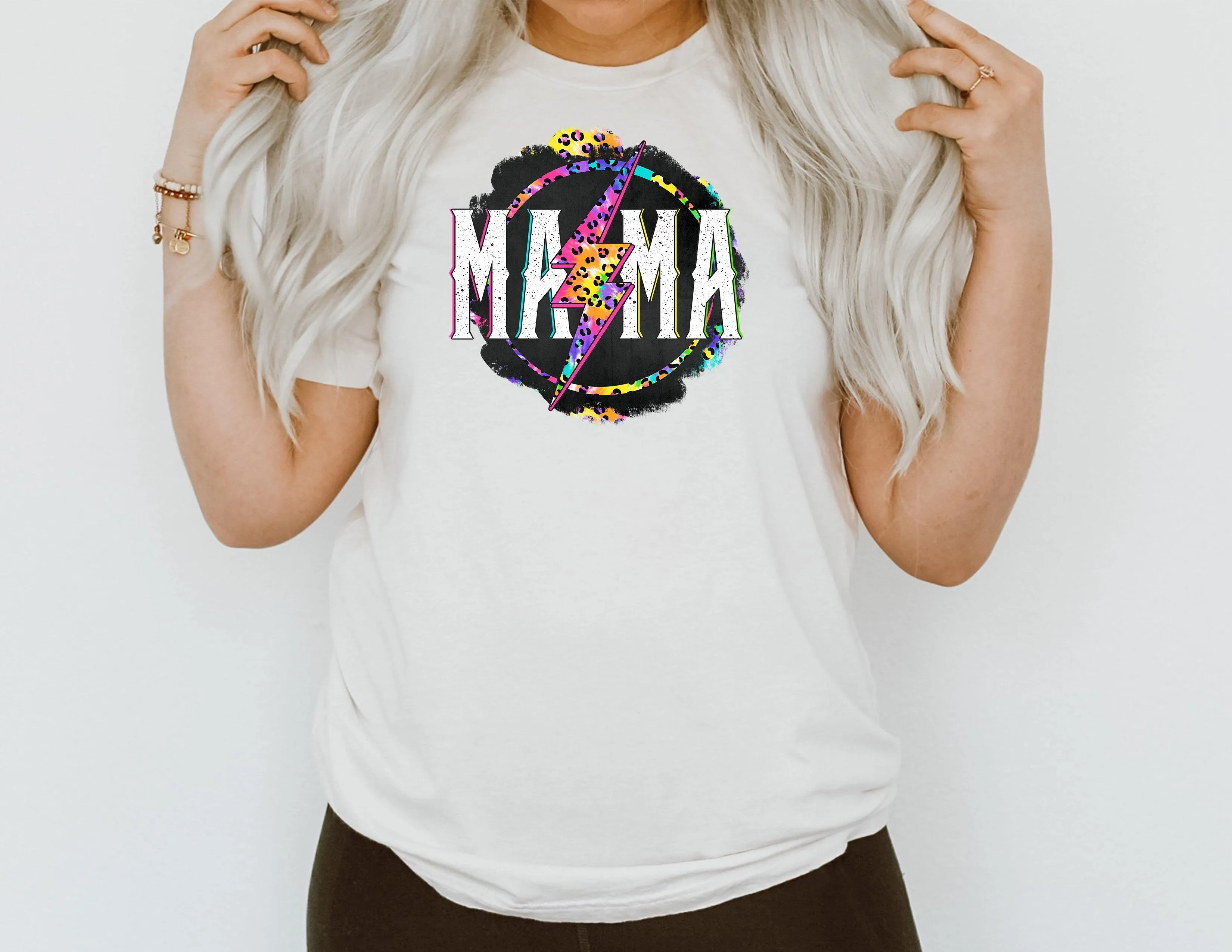 mama neon leopard trint | tshirt