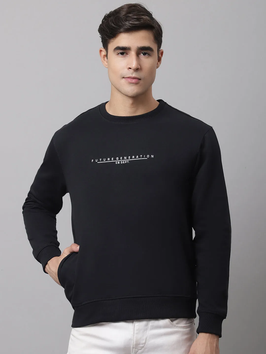 Men Navy Sweatshirt