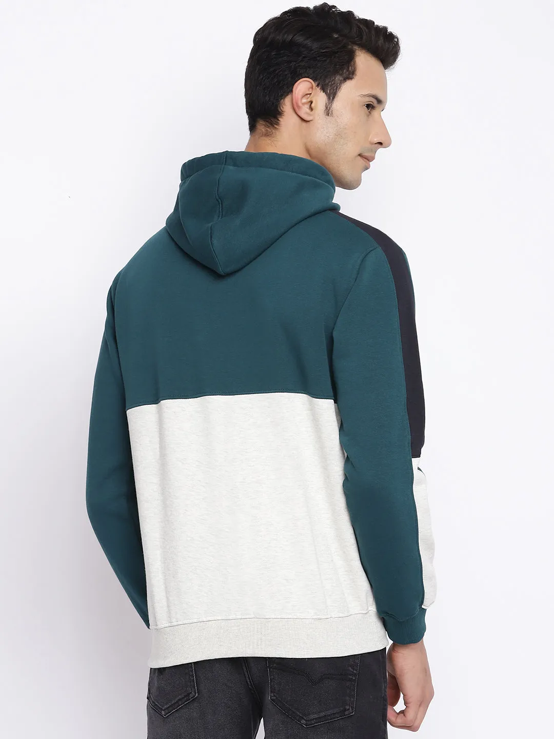 Men Teal Sweatshirt