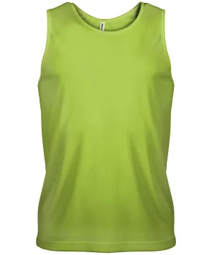 Mens sports vest | Lime