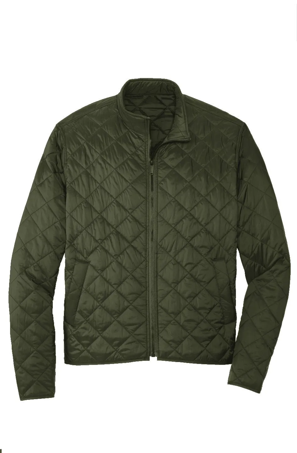 Men's Townsend Green Quilted Full-Zip Jacket - Dragon Foxx™