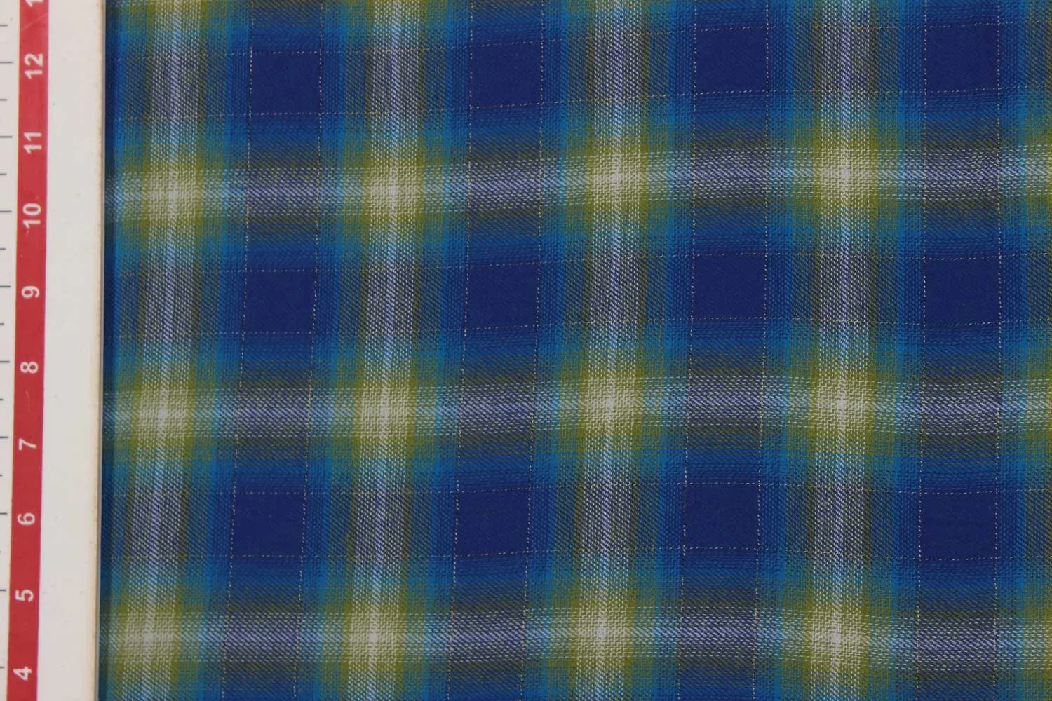 Multicolor Checks Cotton Yarn Dyed Brushed Fabric