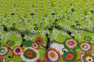 Multicolor Traditional Printed Rayon Fabric