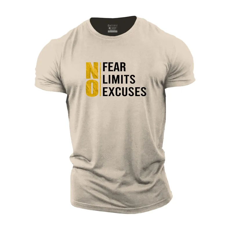 No Fear Limits Excuses Cotton T-Shirt