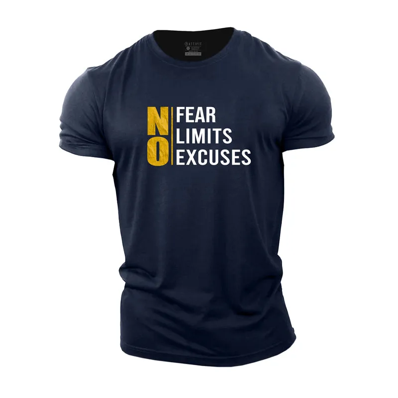 No Fear Limits Excuses Cotton T-Shirt