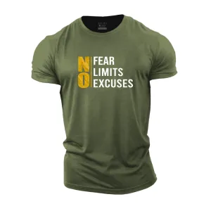 No Fear Limits Excuses Cotton T-Shirt