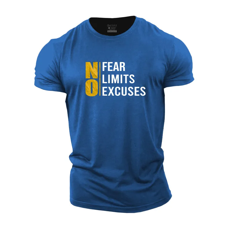 No Fear Limits Excuses Cotton T-Shirt