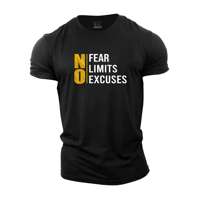 No Fear Limits Excuses Cotton T-Shirt