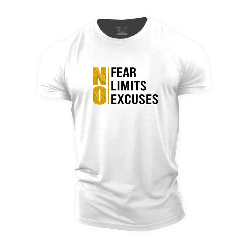 No Fear Limits Excuses Cotton T-Shirt