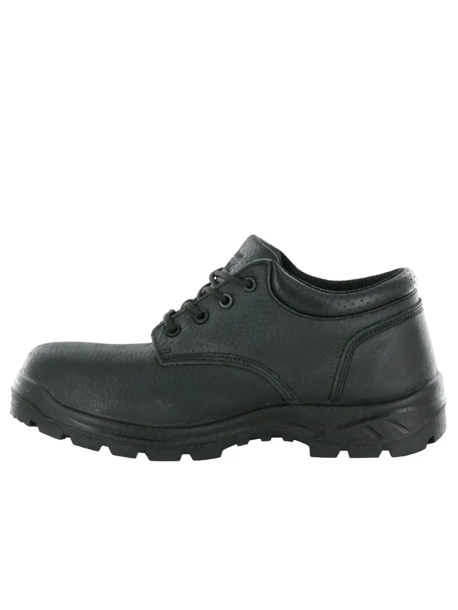 NT Work Men's Big Don Low Black Leather Composite Toe Work Shoe